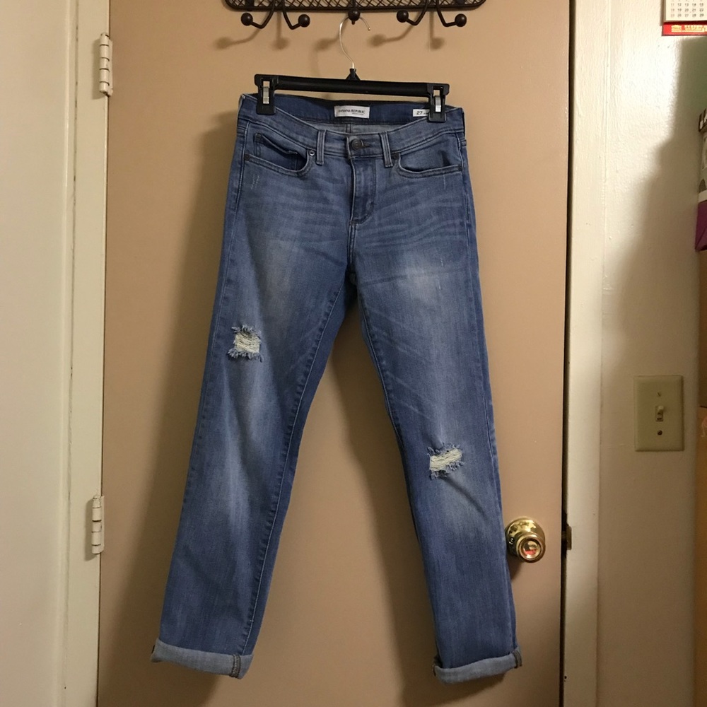 Banana republic slimy boyfriend style denim